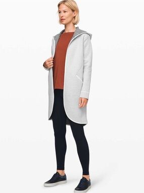 Lululemon All Afternoon Cardigan Heathered Speckled Black / White